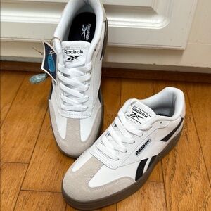 Reebok White and Black Athletic Sneakers